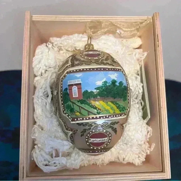 Smith & Hawken 2008 Limited Edition MONTICELLO EGG Mouthblown #648 of 1200 - Picture 2 of 6